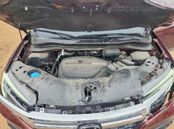 5FPYK3F73KB028356 2019 HONDA RIDGELINE Burgundy Вид задньої частини салону