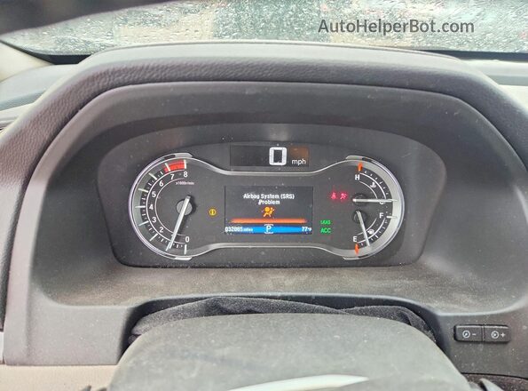 5FPYK3F73KB028356 2019 HONDA RIDGELINE Burgundy Вид щитка приладів