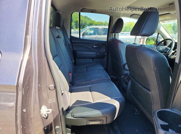 5FPYK3F74LB017349 2020 HONDA RIDGELINE Gray Rear seats view