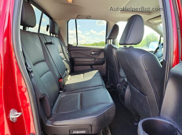 5FPYK3F74MB026943 2021 HONDA RIDGELINE Red Vista de los asientos traseros