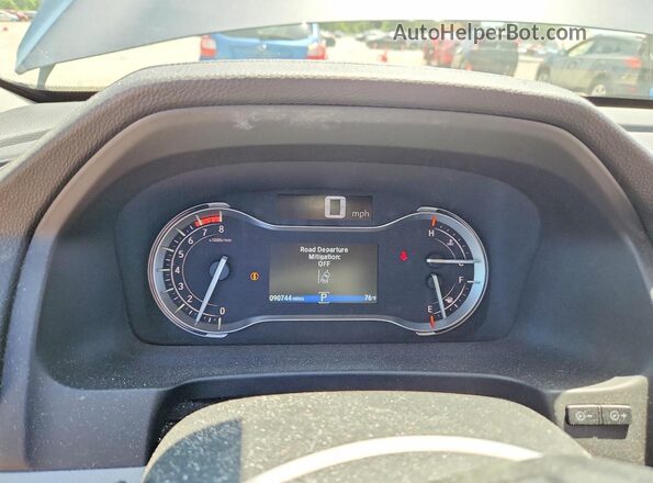 5FPYK3F75HB029498 2017 HONDA RIDGELINE Gray Вид щитка приладів