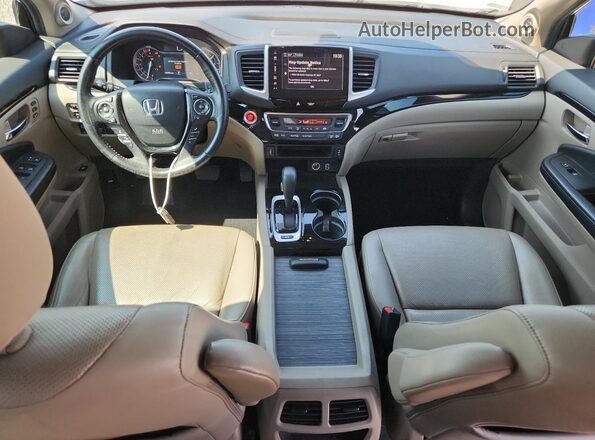5FPYK3F75KB022140 2019 HONDA RIDGELINE White Vista del salpicadero