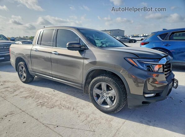 5FPYK3F77MB023812 2021 HONDA RIDGELINE Gray Առջևի աջ