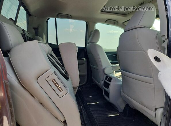 5FPYK3F78KB033973 2019 HONDA RIDGELINE Gray უკანა სავარძლების ხედი