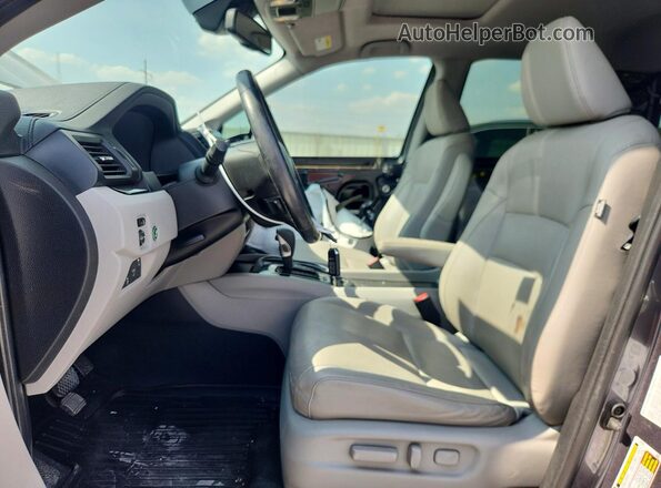 5FPYK3F78KB033973 2019 HONDA RIDGELINE Gray წინა სალონის ხედი