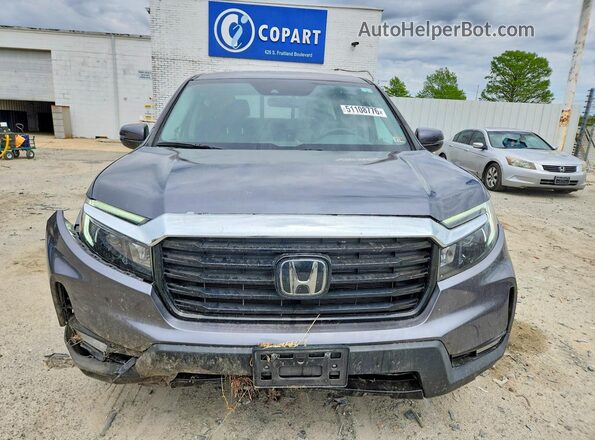 5FPYK3F78PB043412 2023 HONDA RIDGELINE Gray Front view