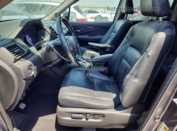 5FPYK3F79HB003275 2017 HONDA RIDGELINE Gray წინა სალონის ხედი