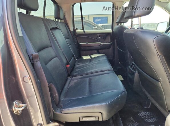 5FPYK3F79HB003275 2017 HONDA RIDGELINE Gray უკანა სავარძლების ხედი