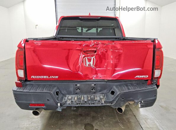 5FPYK3F79PB007597 2023 HONDA RIDGELINE Red Vista trasera