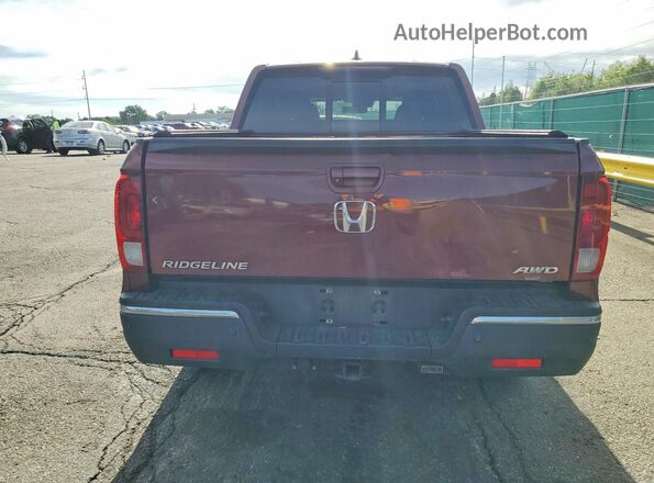 5FPYK3F7XHB012308 2017 HONDA RIDGELINE Burgundy უკანა ხედი