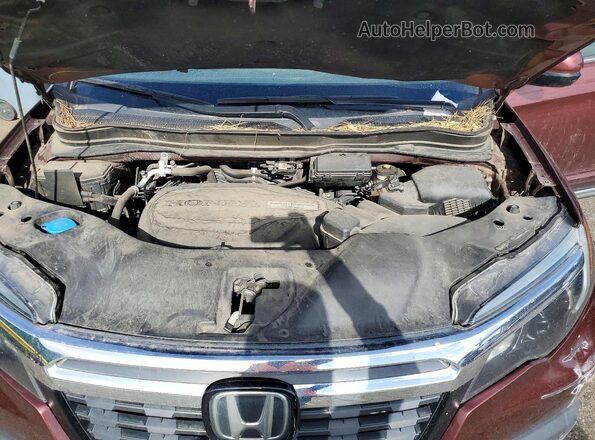 5FPYK3F7XHB012308 2017 HONDA RIDGELINE Burgundy უკანა სალონის ხედი