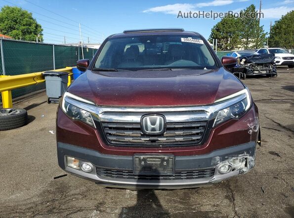 5FPYK3F7XHB012308 2017 HONDA RIDGELINE Burgundy წინა ხედი