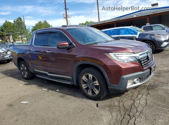 5FPYK3F7XHB012308 2017 HONDA RIDGELINE Burgundy წინა მარჯვენა