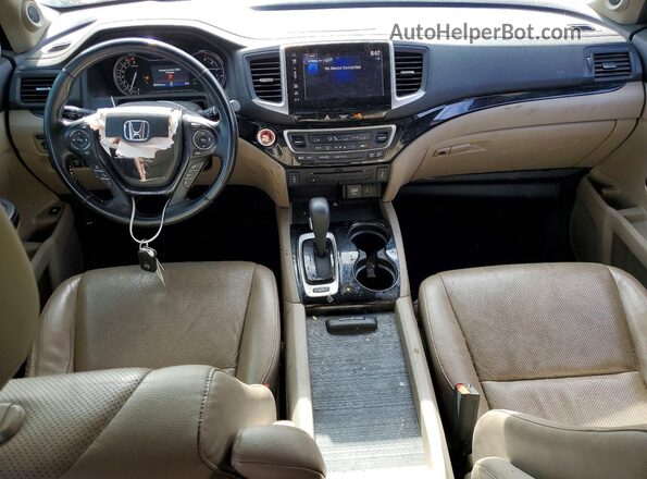 5FPYK3F7XHB012308 2017 HONDA RIDGELINE Burgundy წინა პანელის ხედი