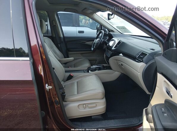 5FPYK3F7XLB005982 2020 HONDA RIDGELINE Burgundy წინა სალონის ხედი