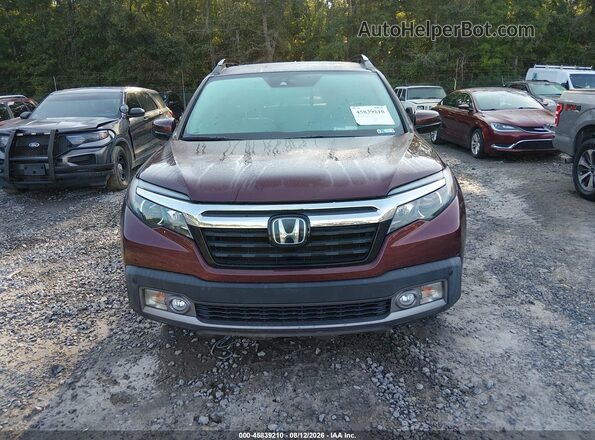 5FPYK3F7XLB005982 2020 HONDA RIDGELINE Burgundy ხელსაწყოთა პანელის ხედი
