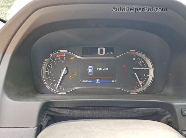 5FPYK3F81HB002730 2017 HONDA RIDGELINE Black Вид щитка приладів