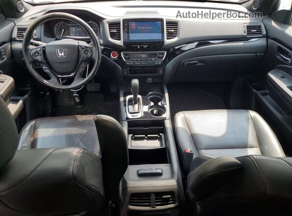 5FPYK3F81HB002730 2017 HONDA RIDGELINE Black Вид панелі приладів