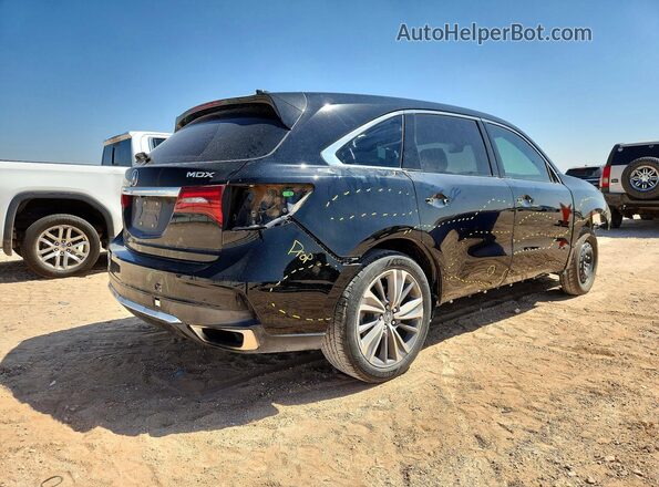 5FRYD3H55HB009572 2017 ACURA MDX Black Tył prawy