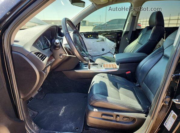 5FRYD3H55HB009572 2017 ACURA MDX Black Widok wnętrza z przodu