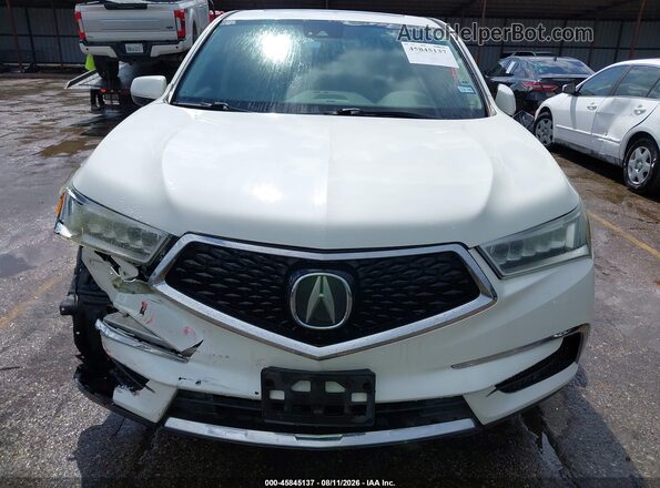 5FRYD3H59HB010756 2017 ACURA MDX White Vista del cuadro de instrumentos