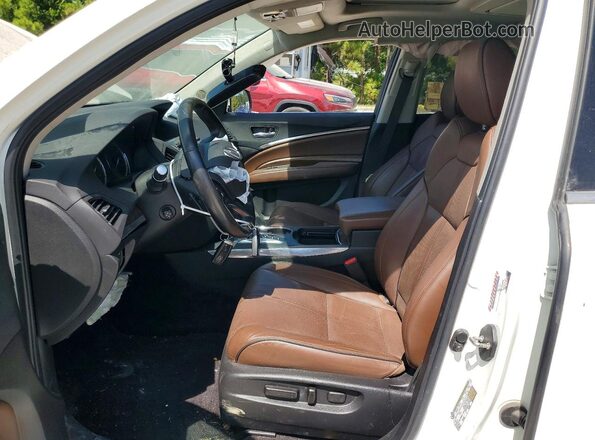 5FRYD3H91HB013394 2017 ACURA MDX White Вид салону спереду