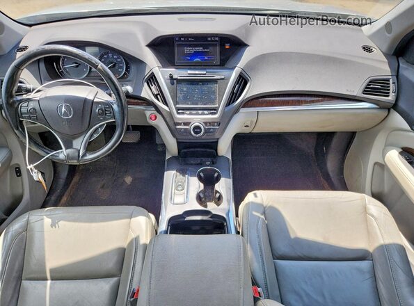 5FRYD4H32HB010408 2017 ACURA MDX Silver წინა პანელის ხედი