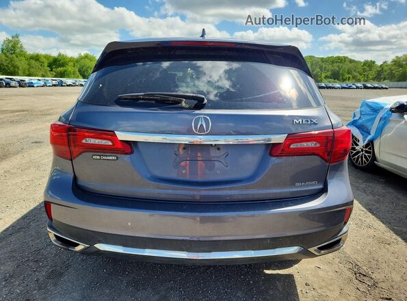 5FRYD4H50HB013423 2017 ACURA MDX Gray Вид ззаду