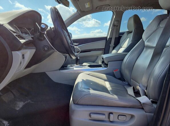5FRYD4H50HB013423 2017 ACURA MDX Gray Вид салону спереду