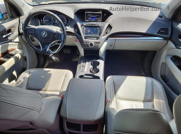 5FRYD4H50HB013423 2017 ACURA MDX Gray Вид панелі приладів