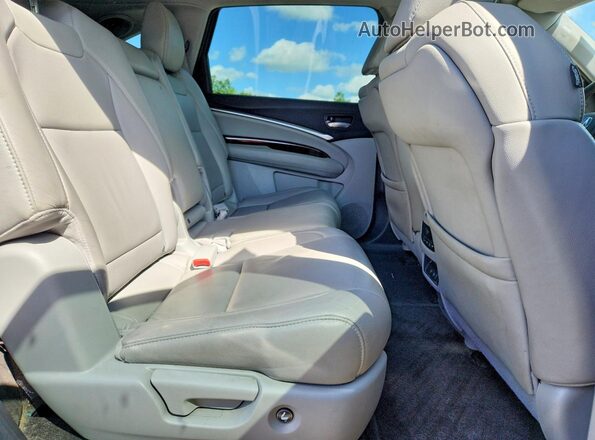 5FRYD4H50HB013423 2017 ACURA MDX Gray Вид задньої частини салону
