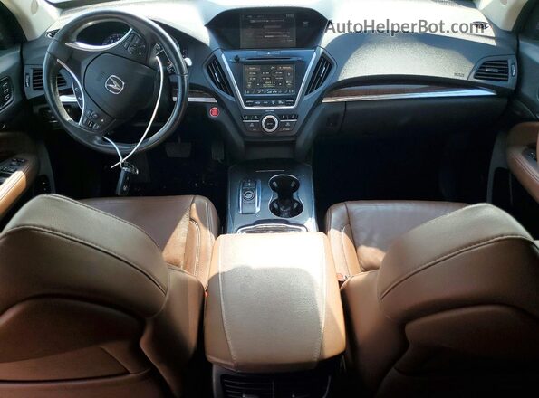 5FRYD4H50HB040296 2017 ACURA MDX Brown Вид панелі приладів