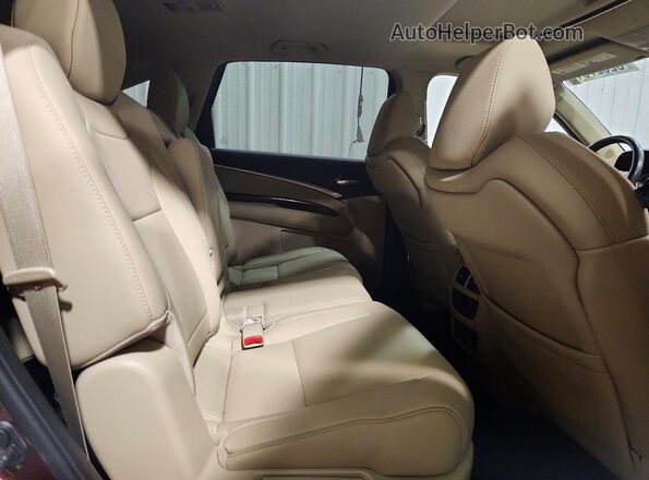 5FRYD4H51HB041019 2017 ACURA MDX Бордовый Вид задней части салона