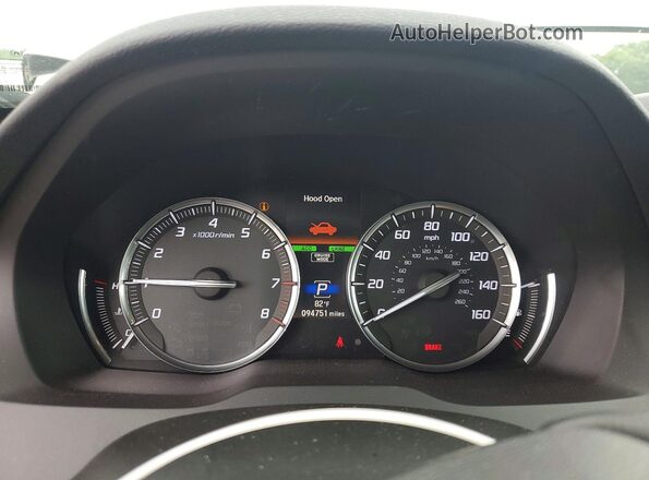 5FRYD4H52HB032863 2017 ACURA MDX Gray Widok zestawu wskaźników