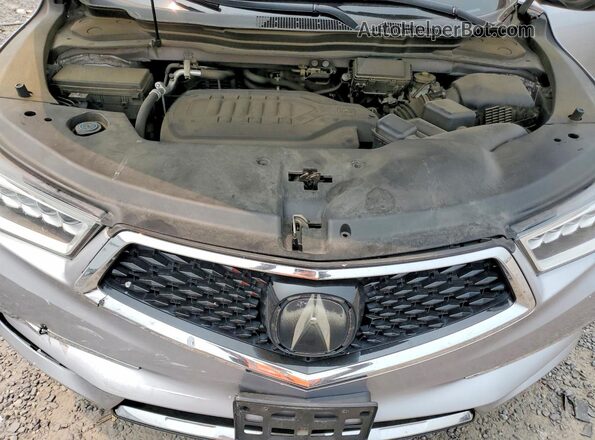 5FRYD4H53HB016848 2017 ACURA MDX Silver Vista del compartimento del motor