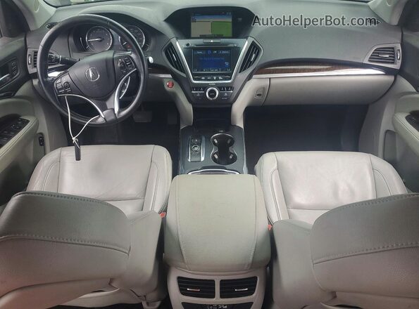 5FRYD4H56HB008470 2017 ACURA MDX Gray Вид панелі приладів