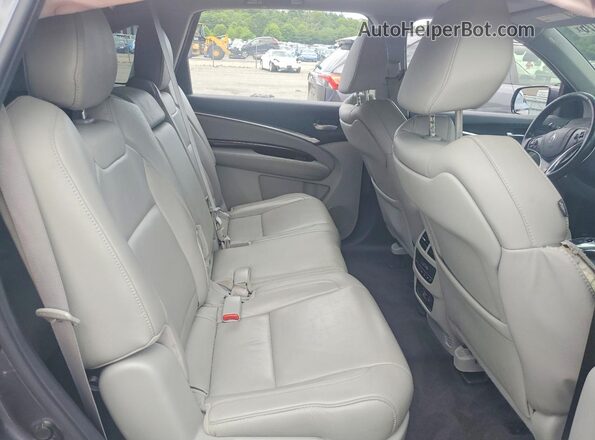 5FRYD4H56HB008470 2017 ACURA MDX Gray Вид задньої частини салону