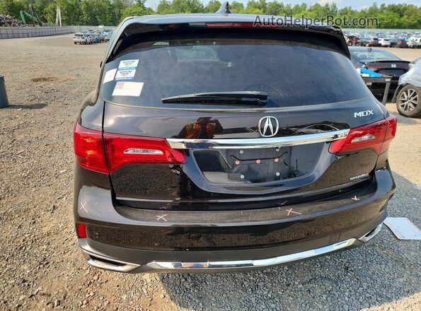 5FRYD4H58HB016893 2017 ACURA MDX Black Հետևի տեսք