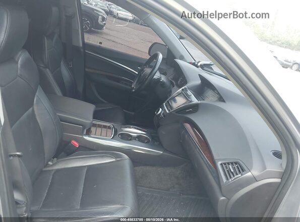 5FRYD4H59HB024193 2017 ACURA MDX Gray Widok wnętrza z przodu