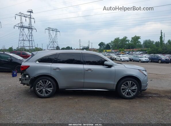 5FRYD4H59HB024193 2017 ACURA MDX Gray Widok wnętrza z tyłu