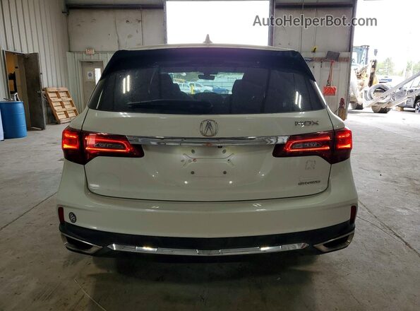 5FRYD4H76HB012505 2017 ACURA MDX White Հետևի տեսք