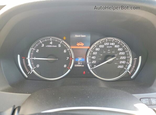 5FRYD4H87HB505151 2017 ACURA MDX White Widok zestawu wskaźników
