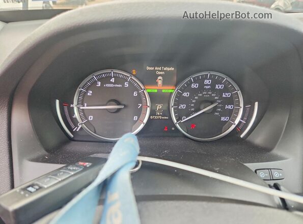 5FRYD4H99HB043197 2017 ACURA MDX Black Instrument cluster view