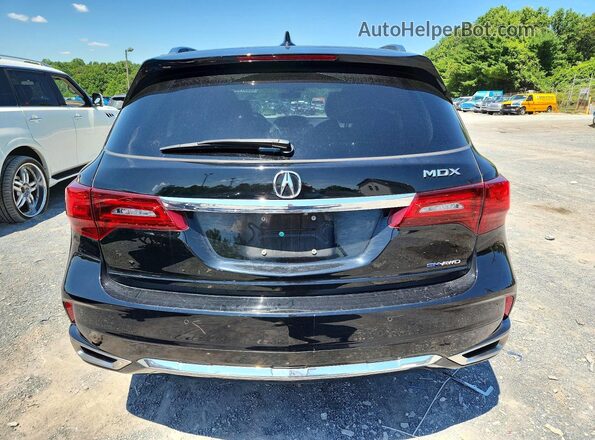 5FRYD7H73HB001995 2017 ACURA MDX Black Widok z tyłu