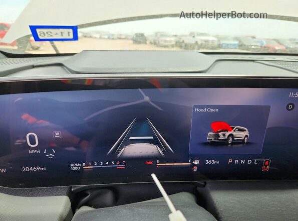 5GAERBKS5TJ228470 2026 BUICK ENCLAVE Tan Vista del cuadro de instrumentos