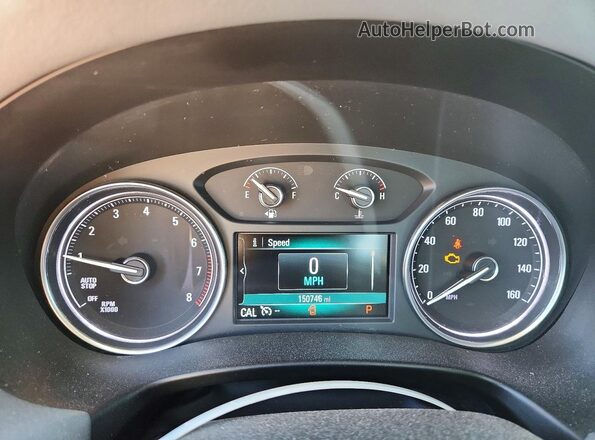 5GAERBKW2KJ319617 2019 BUICK ENCLAVE Burgundy Instrument cluster view