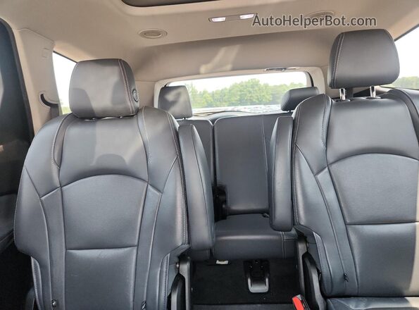 5GAERBKW3JJ257935 2018 BUICK ENCLAVE Burgundy Rear seats view