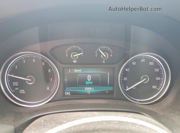 5GAERCKWXJJ218877 2018 BUICK ENCLAVE Бордовый Вид щитка приборов