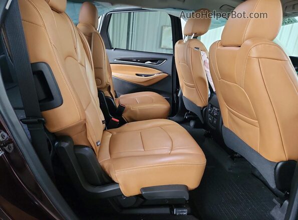 5GAERCKWXKJ130798 2019 BUICK ENCLAVE Burgundy Vista de los asientos traseros