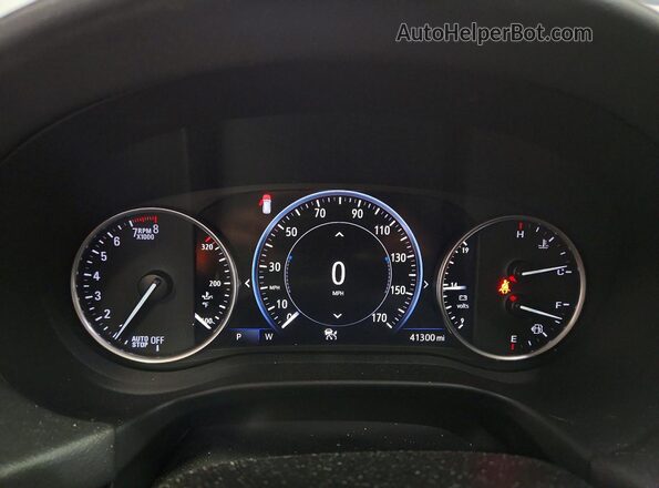 5GAERDKW0LJ286274 2020 BUICK ENCLAVE Gray Вид щитка приладів